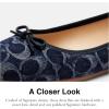 imageCoach womens Abigail Ballet FlatBlue Denim
