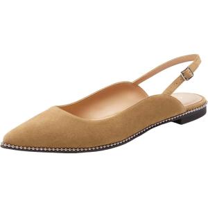 imageCoach Womens VAE Suede Skimmer Ballet FlatPeanut