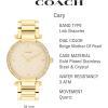 imageCOACH Cary Womens Watch  Premium Fashion Timepiece for Her  Perfect for Day and Night  Water ResistantGold Plated with CrystalsBeige Mother of Pearl