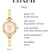 imageCOACH Cary Womens Watch  Premium Fashion Timepiece for Her  Perfect for Day and Night  Water ResistantGold PlatedBeige Mother of Pearl