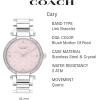 imageCOACH Cary Womens Watch  Premium Fashion Timepiece for Her  Perfect for Day and Night  Water ResistantSilver with CrystalsPink Mother of Pearl
