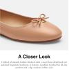 imageCoach Womens Abigail Leather Ballet FlatBeechwood