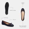 imageCoach Womens Abigail Leather Ballet FlatMidnight Navy