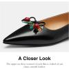 imageCoach Womens Runway Flat with Cherries Ballet CharcoalBlack 5