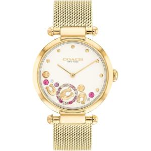 imageCOACH Cary Womens Watch  Premium Fashion Timepiece for Her  Perfect for Day and Night  Water ResistantGold Plated with Crystals