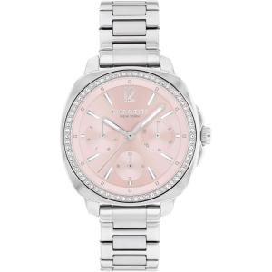 imageCOACH Kitt Womens Quartz Multifunction Watch Stainless Steel Bracelet WaterResistant to 3ATM Chic and Versatile Timepiece  Gift for Her 34mmSilver  Blush