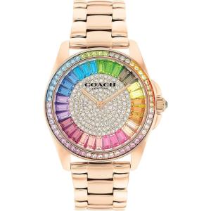 imageCoach Greyson Womens Watch  3H Dial with Signature C Link Bracelet and Crystal Bezel  Water Resistant 3 ATM30 Meters  Premium Fashion Timepiece for Everyday Style  36mmRose Gold