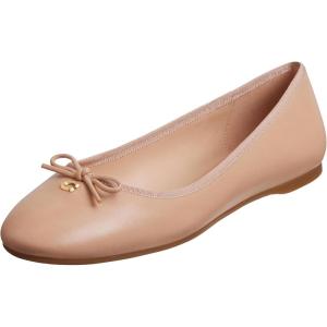 imageCoach Womens Abigail Leather Ballet FlatBeechwood