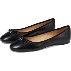 imageCoach Womens Abigail Leather Ballet FlatBlack