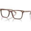 imageCOACH Mens Hc6238u Universal Fit Square Prescription Eyewear FramesTransparent PecanDemo Lens