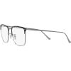 imageCoach Mens Hc5149t Square Prescription Eyewear FramesBlackGunmetalDemo Lens