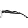 imageCoach Womens Hc6129 Rectangular Prescription Eyewear FramesBlack on ClearDemo Lens