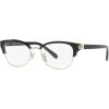 imageCoach Womens Hc6195 Cat Eye Prescription Eyewear FramesShiny Light GoldBlackDemo Lens