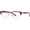 imageCoach Womens Hc6195 Cat Eye Prescription Eyewear FramesShiny Light GoldRed Signature CDemo Lens