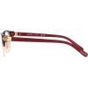 imageCoach Womens Hc6195 Cat Eye Prescription Eyewear FramesShiny Light GoldRed Signature CDemo Lens