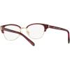 imageCoach Womens Hc6195 Cat Eye Prescription Eyewear FramesShiny Light GoldRed Signature CDemo Lens
