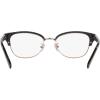 imageCoach Womens Hc6195 Cat Eye Prescription Eyewear FramesShiny Rose GoldGrey Signature CDemo Lens