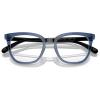 imageCoach Womens Hc6222f Low Bridge Fit Square Prescription Eyewear FramesTransparent BlueDemo Lens