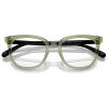 imageCoach Womens Hc6222f Low Bridge Fit Square Prescription Eyewear FramesTransparent Green HopperDemo Lens