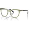 imageCoach Womens Hc6222f Low Bridge Fit Square Prescription Eyewear FramesTransparent Green HopperDemo Lens