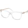 imageCOACH Womens Hc6176 Rectangular Prescription Eyewear FramesTransparent ClearDemo Lens