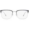 imageCoach Mens Hc5149t Square Prescription Eyewear FramesDark NavySilverDemo Lens