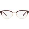 imageCoach Womens Hc6195 Cat Eye Prescription Eyewear FramesShiny Light GoldRed Signature CDemo Lens