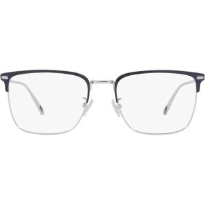 imageCoach Mens Hc5149t Square Prescription Eyewear FramesDark NavySilverDemo Lens