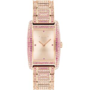 imageCoach Reese Womens 2H Quartz Watch Stainless Steel Bracelet  WaterResistant up to 3ATM  Sleek and Sophisticated Timepiece  Gift for Her 245mmCarnation Gold