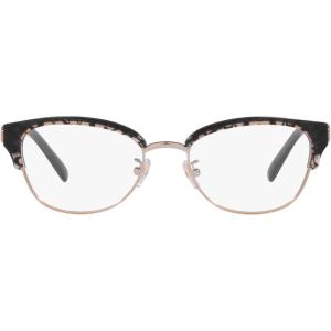imageCoach Womens Hc6195 Cat Eye Prescription Eyewear FramesShiny Rose GoldGrey Signature CDemo Lens