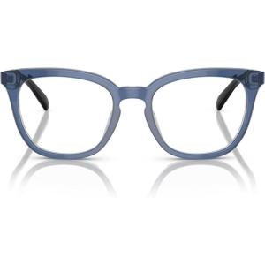 imageCoach Womens Hc6222f Low Bridge Fit Square Prescription Eyewear FramesTransparent BlueDemo Lens