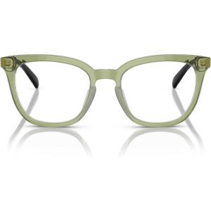 imageCoach Womens Hc6222f Low Bridge Fit Square Prescription Eyewear FramesTransparent Green HopperDemo Lens