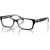 imageCOACH Womens HC6040 Brooklyn Rectangular Prescription Eyewear FramesBlackCrystal ClearDemo Lens