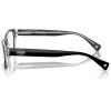 imageCOACH Womens HC6040 Brooklyn Rectangular Prescription Eyewear FramesBlackCrystal ClearDemo Lens