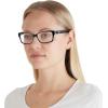imageCOACH Womens HC6040 Brooklyn Rectangular Prescription Eyewear FramesBlackCrystal ClearDemo Lens