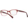 imageCOACH Womens HC6065 Rectangular Prescription Eyewear FramesShimmer Burgundy Pink GradientDemo Lens