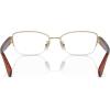 imageCOACH Womens Hc5168 Rectangular Prescription Eyewear FramesShiny Light GoldDemo Lens
