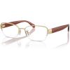 imageCOACH Womens Hc5168 Rectangular Prescription Eyewear FramesShiny Light GoldDemo Lens