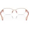 imageCOACH Womens Hc5168 Rectangular Prescription Eyewear FramesShiny Rose GoldDemo Lens