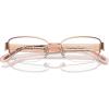 imageCOACH Womens Hc5168 Rectangular Prescription Eyewear FramesShiny Rose GoldDemo Lens
