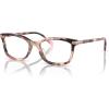 imageCOACH Womens Hc6219u Universal Fit Rectangular Prescription Eyewear FramesRose Pearl TortoiseDemo
