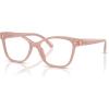 imageCOACH Womens Hc6246f Maxi C Hardware Low Bridge Fit Butterfly Prescription Eyewear FramesMilky BuffDemo Lens