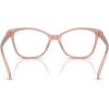 imageCOACH Womens Hc6246f Maxi C Hardware Low Bridge Fit Butterfly Prescription Eyewear FramesMilky BuffDemo Lens