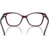 imageCOACH Womens Hc6246f Maxi C Hardware Low Bridge Fit Butterfly Prescription Eyewear FramesMilky BurgundyDemo Lens