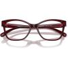 imageCOACH Womens Hc6246f Maxi C Hardware Low Bridge Fit Butterfly Prescription Eyewear FramesMilky BurgundyDemo Lens