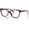 imageCOACH Womens Hc6246f Maxi C Hardware Low Bridge Fit Butterfly Prescription Eyewear FramesMilky BurgundyDemo Lens
