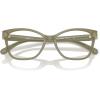 imageCOACH Womens Hc6246f Maxi C Hardware Low Bridge Fit Butterfly Prescription Eyewear FramesMilky MossDemo Lens