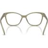 imageCOACH Womens Hc6246f Maxi C Hardware Low Bridge Fit Butterfly Prescription Eyewear FramesMilky MossDemo Lens