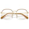 imageCoach Womens Hc5164d Round Prescription Eyewear FramesLight GoldAmberDemo Lens