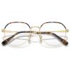 imageCoach Womens Hc5164d Round Prescription Eyewear FramesLight GoldDark TortoiseDemo Lens